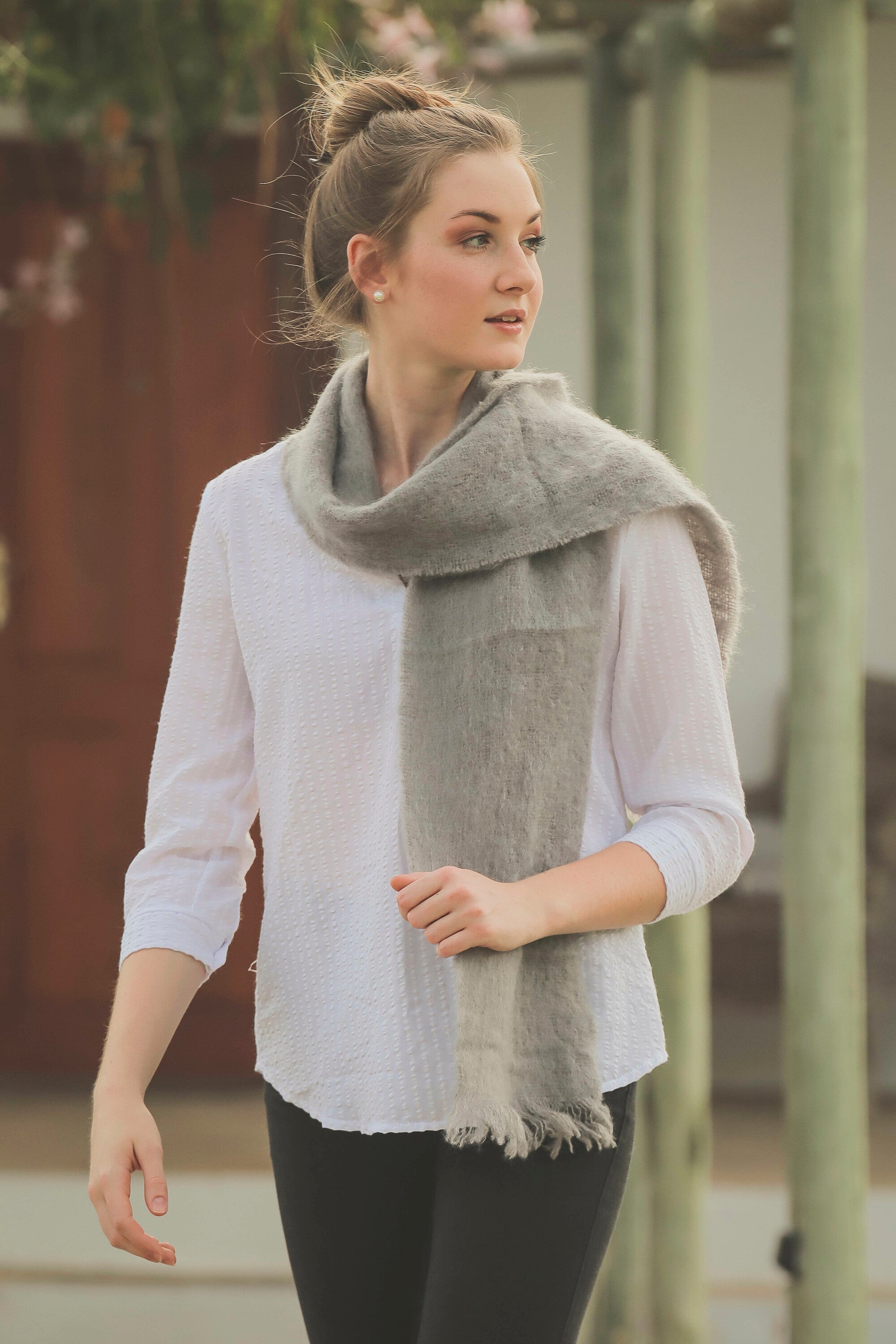 Mohair scarf best sale
