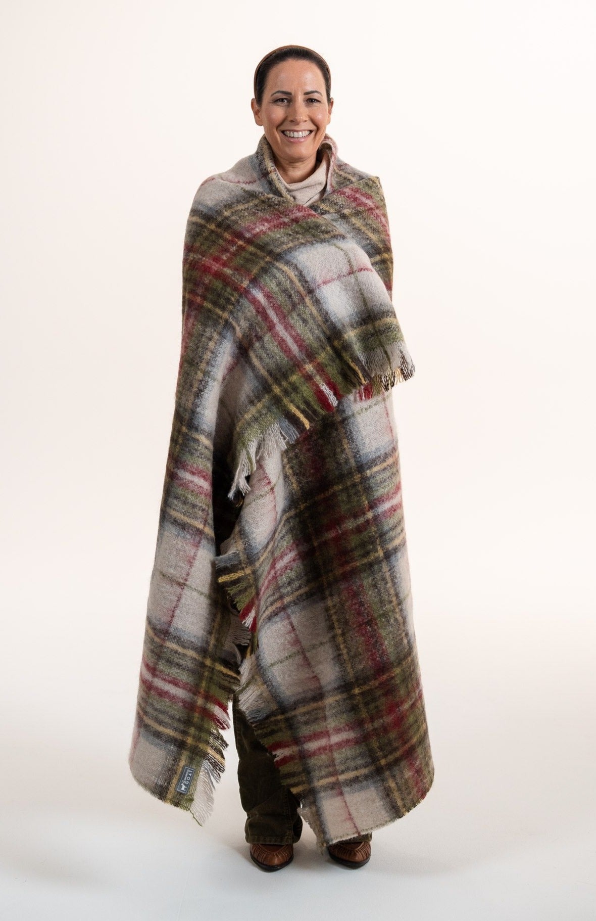 Heather Patterned Throw Hawea Heather Mohair Throw | The Glamorous Goat