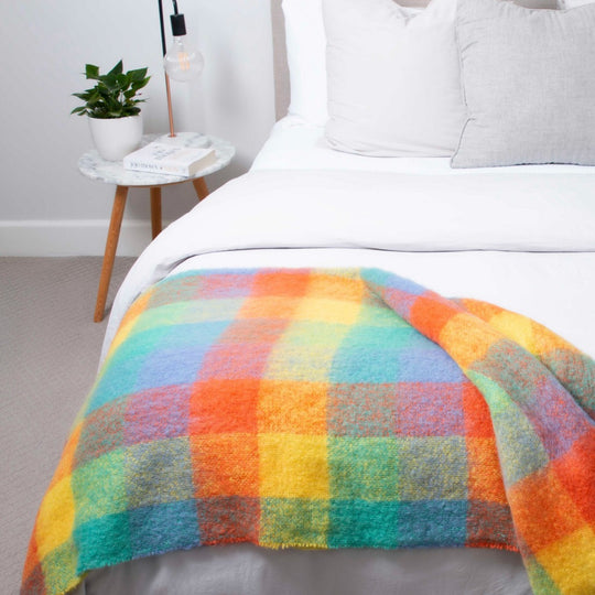 Otago Spring Mohair Throw - The Glamorous Goat
