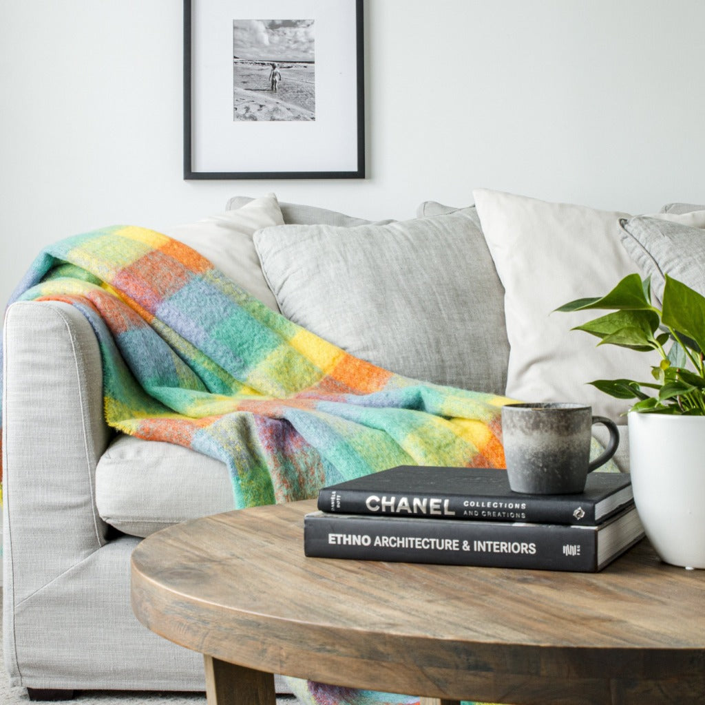 Otago Spring Mohair Throw - The Glamorous Goat